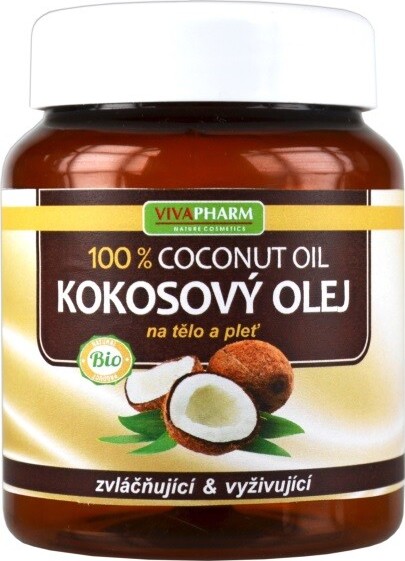 VIVAPHARM 100% kokosový olej na tělo a pleť 380ml