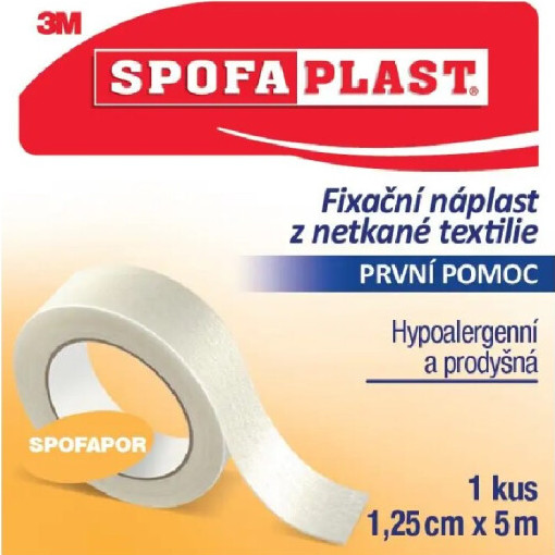 3M Spofaplast 731 Fixační náplast netkaná textilie 5mx12.5mm