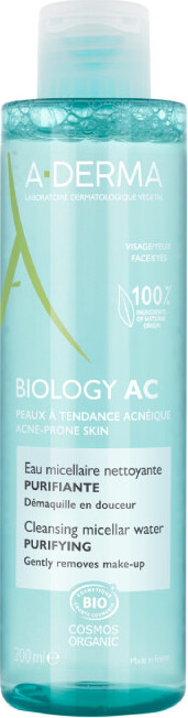 A-DERMA BIOLOGY AC Čisticí micelární voda 200ml