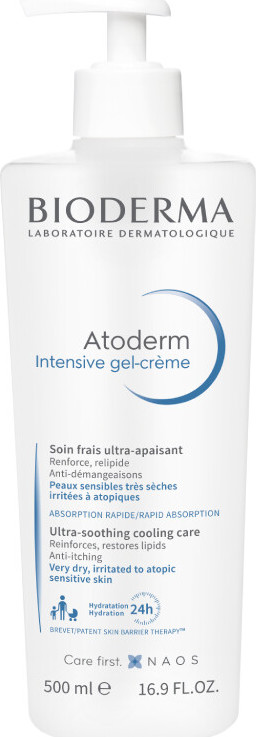 BIODERMA Atoderm Intensive gel-krém tělový krém proti svědění pro suchou a atopickou pokožku 500 ml