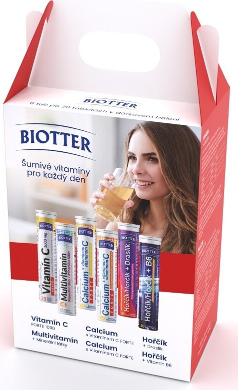 Biotter šumivé vitamíny pro každý den 6x20ks