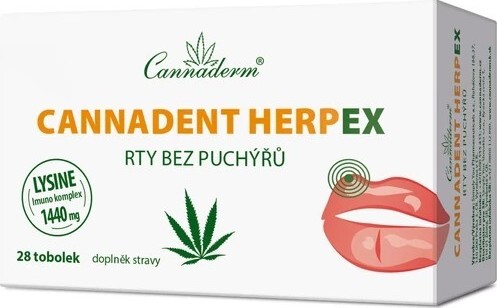 Cannaderm Cannadent HerpEX rty bez puchýřů 28 tob.