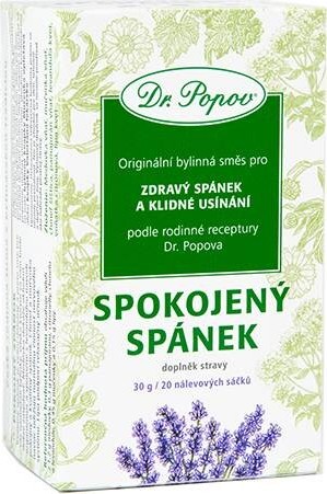 Dr.Popov Čaj Spokojený spánek 20x1.5g