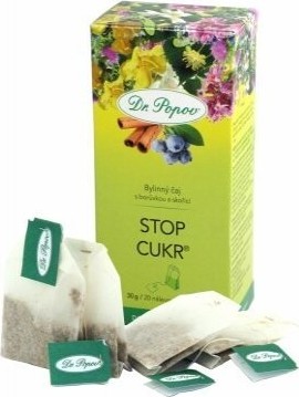 Dr.Popov Čaj Stop cukr 20x1.5g