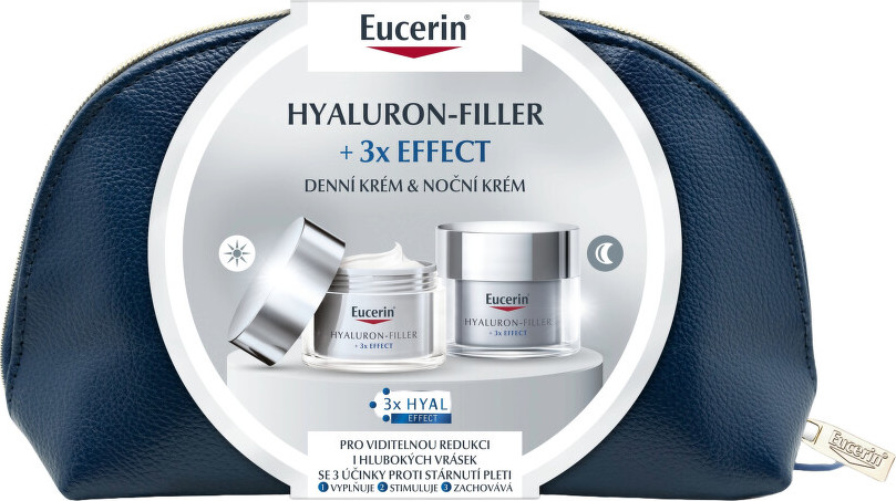 Eucerin Hyaluron-Filler + 3x Effect Denní krém 50 ml + noční krém 50 ml