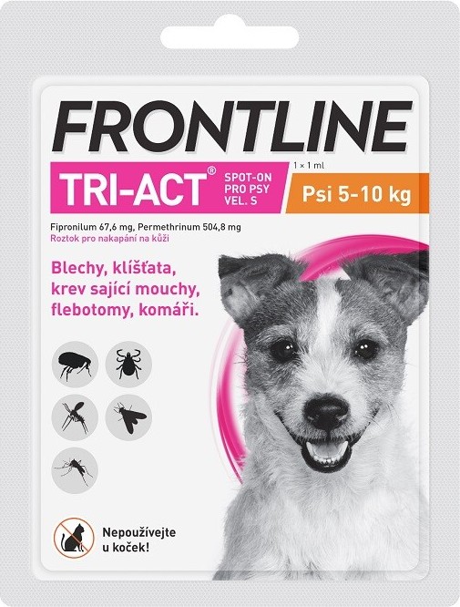 Frontline Tri-Act psi 5-10kg spot-on pipeta 1x1ml