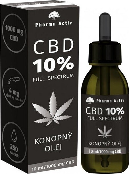 Full Spectrum CBD Konopný olej 10% 1000 mg 10 ml