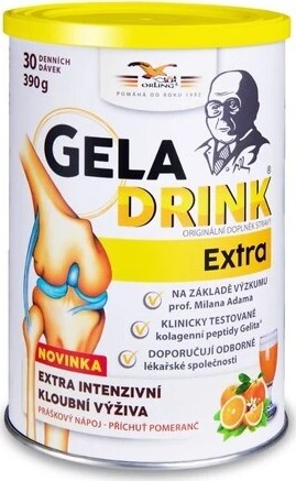 Geladrink Extra práškový nápoj pomeranč 390g