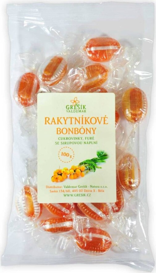 Grešík Rakytníkové bonbóny 100g