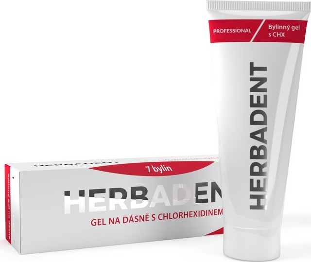 HERBADENT PROFESSIONAL bylinný gel na dásně s chlorhexidinem 25g