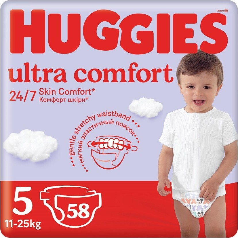 HUGGIES Ultra Comfort 5 11-25kg 58ks