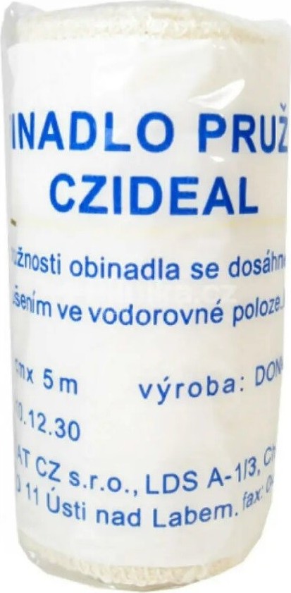 Idealtex obinadlo pružné 10cm x 5m/+2 ks upínacích sponek