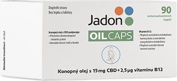 Jadon oil caps CBD s konopným olejem 15mg CBD+B12 cps.90