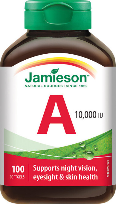 JAMIESON Vitamín A 10000 IU cps.100