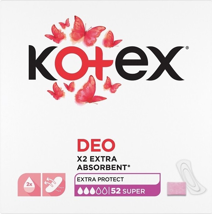 KOTEX Deo slipové vložky Super 52ks