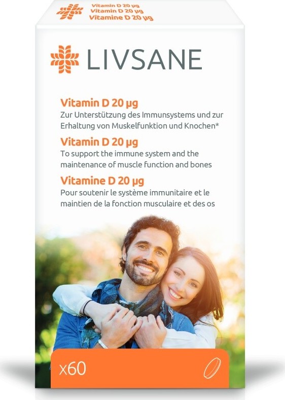 LIVSANE Vitamin D vysoká dávka 60ks