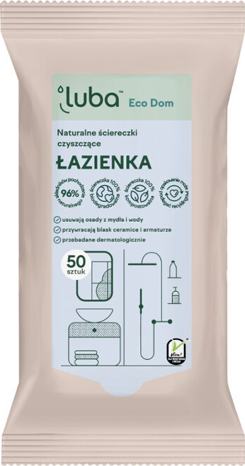 LUBA Eco Přírodní čistící ubrousky Koupelna 50 ks