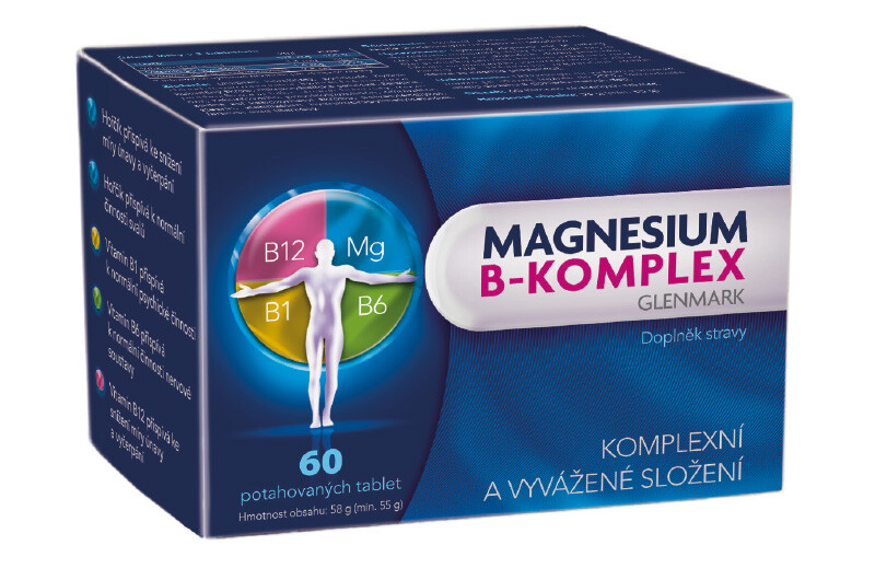 Magnesium B-komplex Glenmark tbl.60