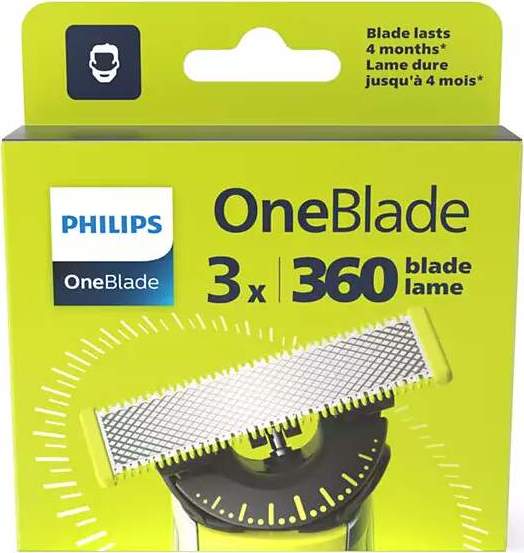 Philips OneBlade 360 QP430/50 břity na tvář 3ks