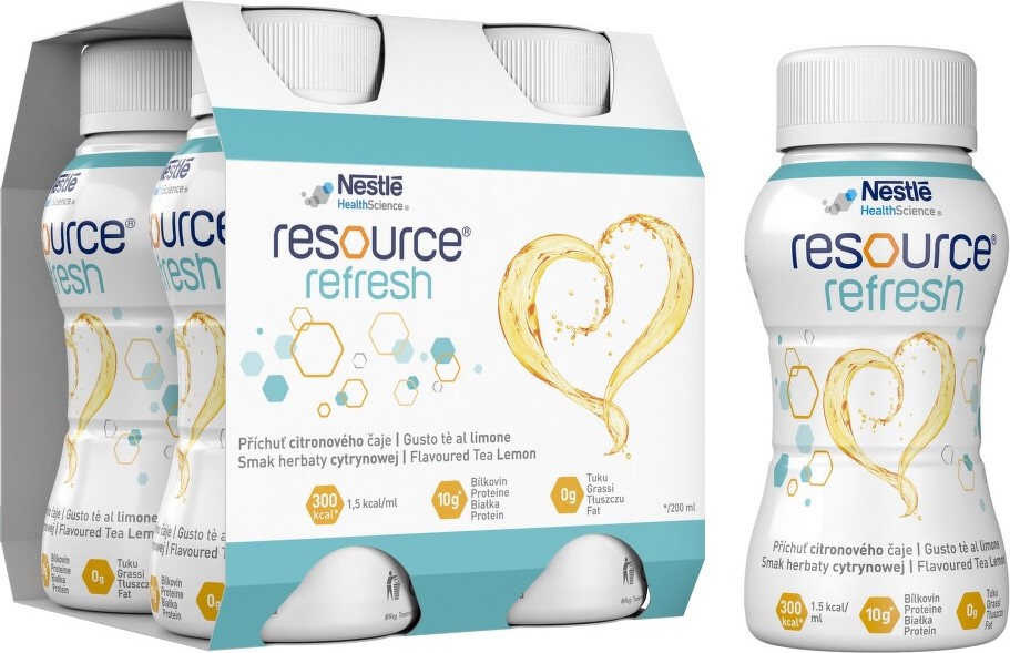 RESOURCE REFRESH PŘÍCHUŤ CITRONOVÉHO ČAJE POR SOL 4X200ML