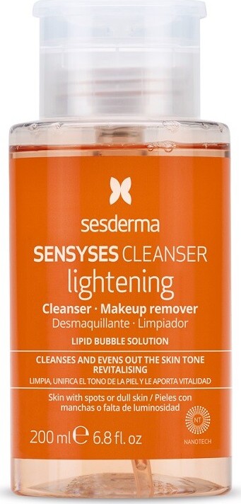 Sesderma Sensyses Cleanser Lightening odličovač make-upu pro pleť s hyperpigmentací (Nanotech) 200 ml