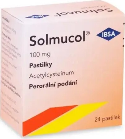 SOLMUCOL 100MG PAS 24