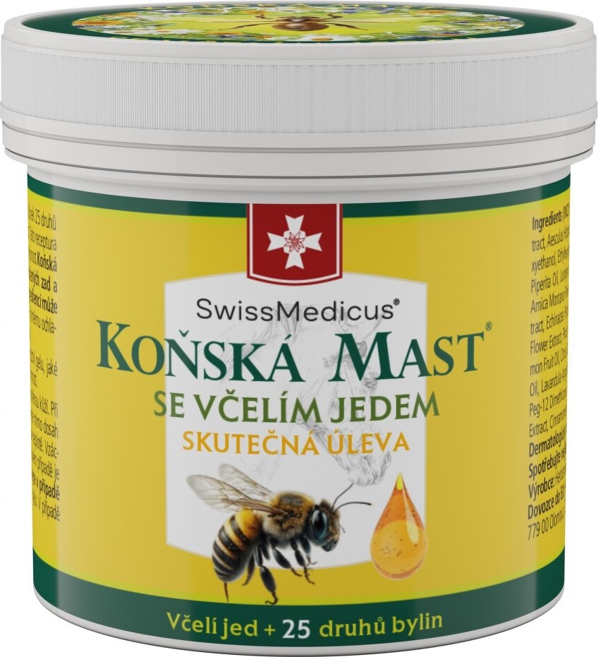 SwissMedicus Koňská mast se včelím jedem 150ml