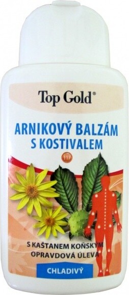 TOP GOLD Arnikový balzám s kostivalem-chlad.200ml