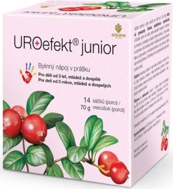 URO efekt junior bylinný nápoj v prášku sáčky 14x5g