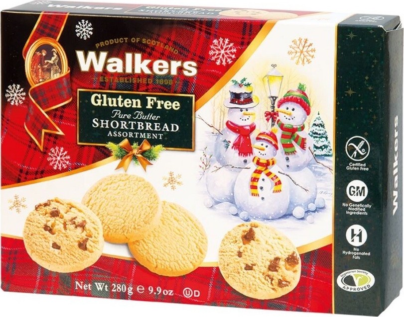 Walkers Bezlepkové máslové sušenky 280g
