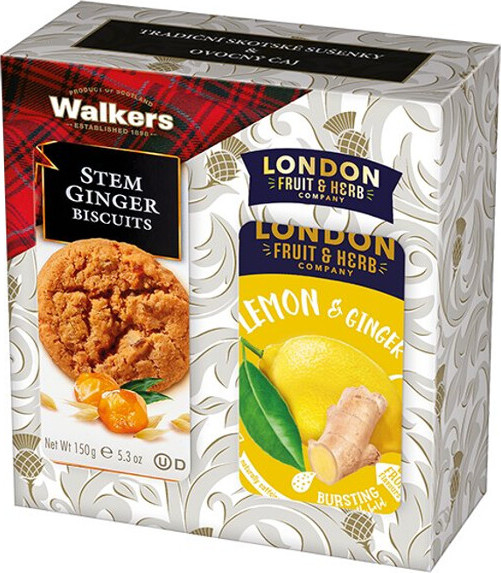 Walkers Lemon & Ginger Zázvor a citron ovocný čaj 20 kusů