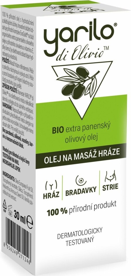 YARILO di Olivio olej na masáž hráze 30ml