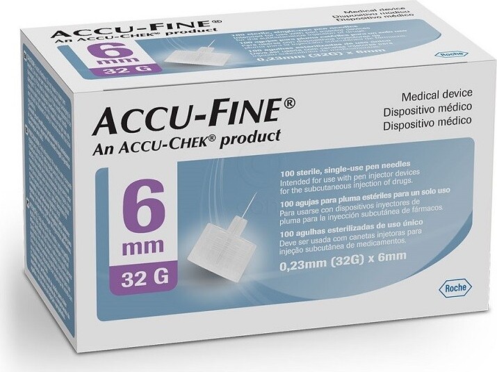 ACCU-FINE JEHLY DO INZULÍNOVÉHO PERA 32G X 6 MM