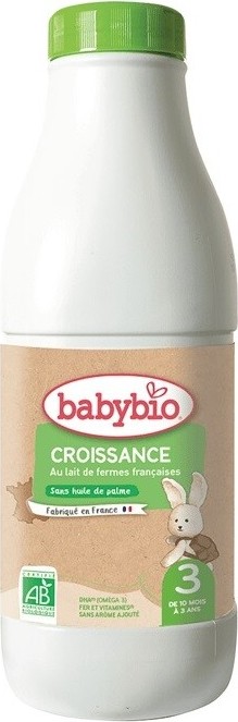 BABYBIO Croissance 3 tekuté batolecí kojenecké bio mléko 1 l