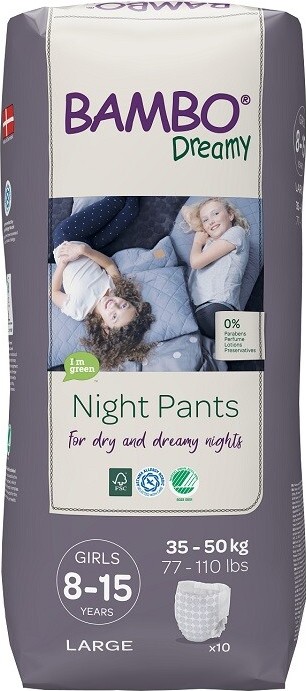 Bambo Dreamy Night Pants 8-15let Girl 35-50 kg 10 ks