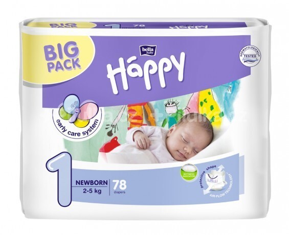 Bella Happy 1 Newborn 2-5 kg 78 ks
