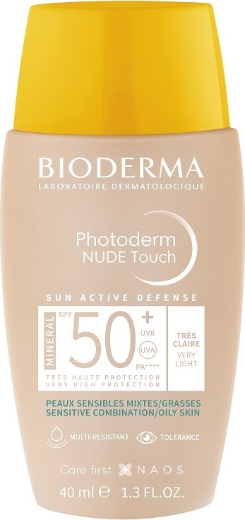 Bioderma Photoderm Nude Touch Mineral Fluid velmi světlý SPF50+ 40 ml