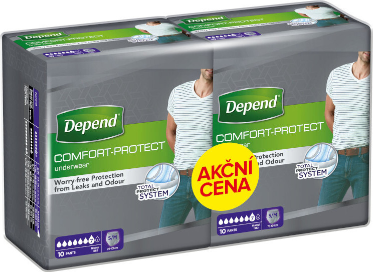 Depend Normal inkont.kalh.muži Duopack S/M 2x10ks