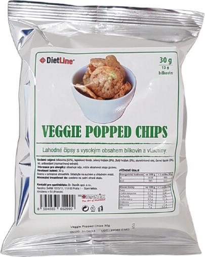 DietLine Veggie Popped Chips 30g