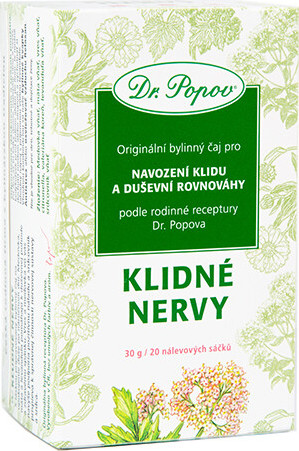 Dr.Popov Čaj Klidné nervy 20x1.5g