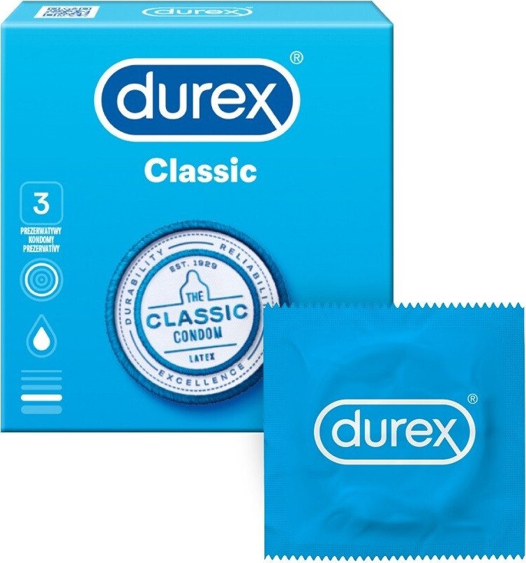 DUREX Classic prezervativ 3ks
