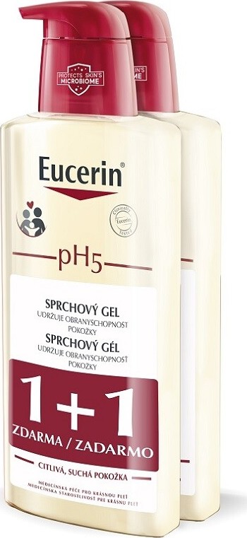 EUCERIN pH5 Sprchový gel 400 ml 1+1