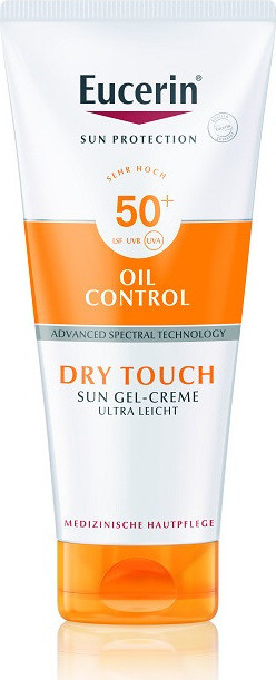 EUCERIN SUN Krémový gel na opalování Dry Touch Oil Control SPF 50+ 200 ml