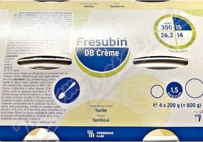 FRESUBIN DB CREME PŘÍCHUŤ VANILKOVÁ POR SOL 4X200G