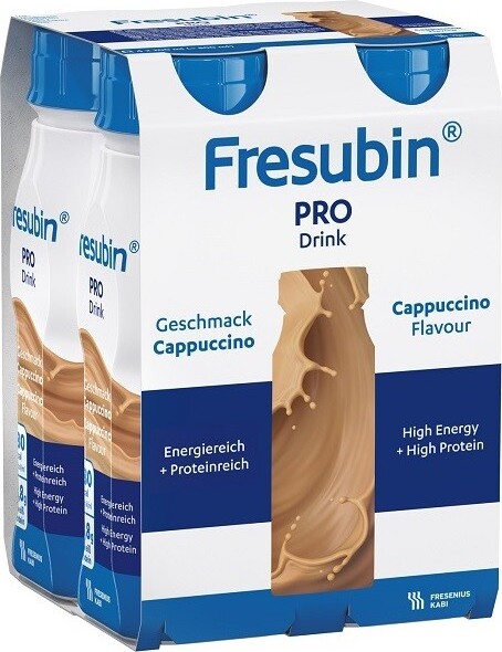 FRESUBIN PRO DRINK PŘÍCHUŤ CAPPUCCINO POR POR SOL 4X200ML