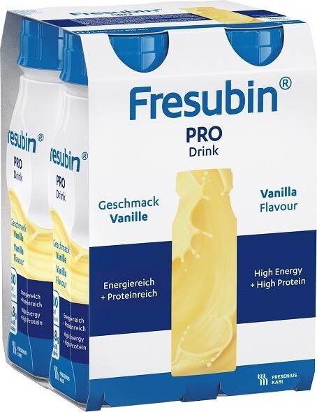 FRESUBIN PRO DRINK PŘÍCHUŤ VANILKOVÁ POR SOL 4X200ML