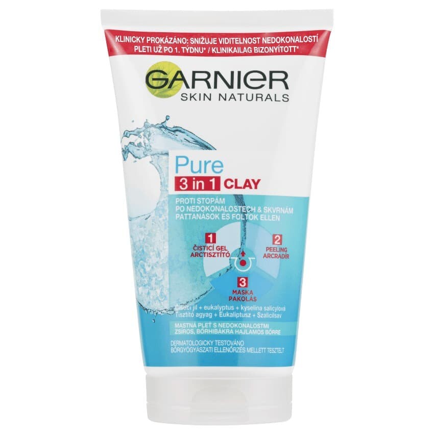 Garnier Pure 3v1 gel peeling a maska 150 ml