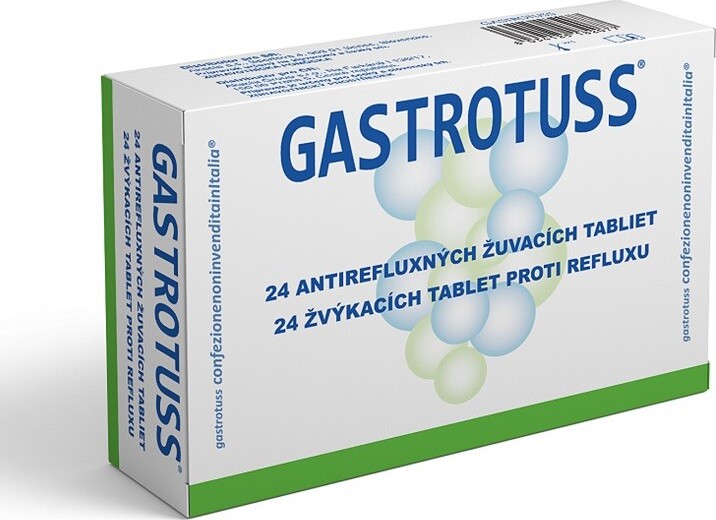 GASTROTUSS žvýkací tablety proti refluxu 24ks