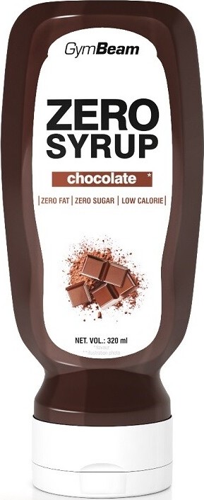 GymBeam Zero Syrup chocolate 320ml