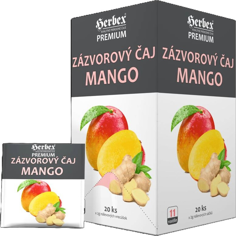 HERBEX Zázvorový čaj Mango n.s.20x2g